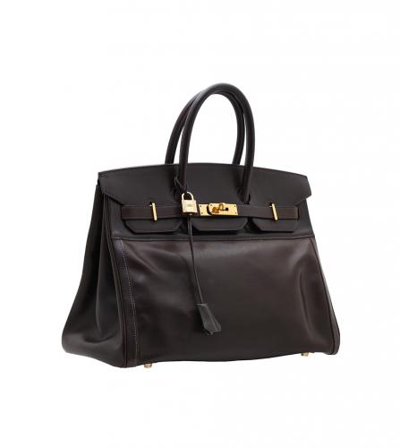 エルメス ブラウン バーキン35 アマゾニア バッグ