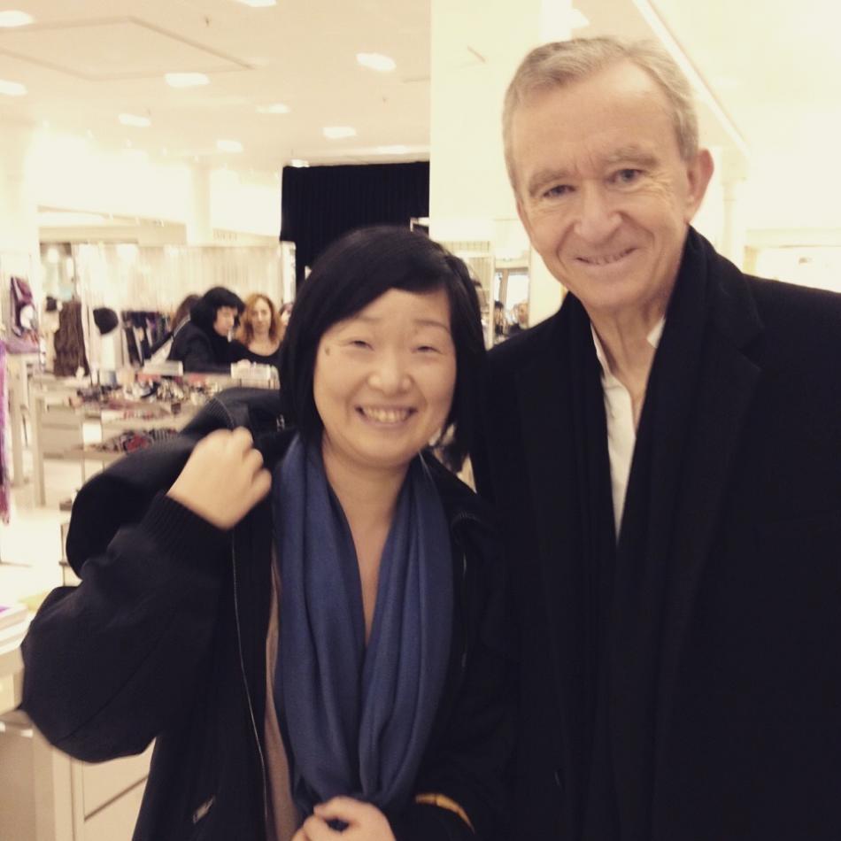 Our Expert Fashion Buyer YUKIKO with Bernard Arnault