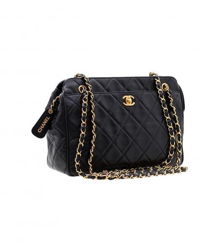 CHANEL BLACK POCKET BAG 27 / シャネル バッグ