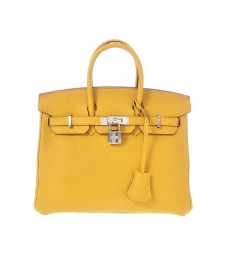 エルメス バーキン　25 シェーブル　イエロー　パラディウム