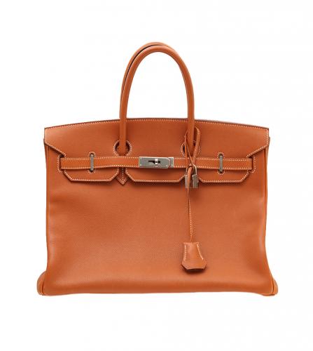 エルメス ゴールド バーキン35 エプソン バッグ