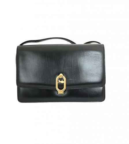 セリーヌ　レザーショルダーバッグ