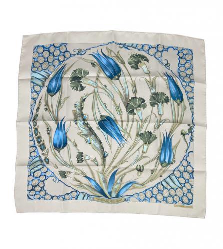 エルメス　シルクスカーフ　陶磁器