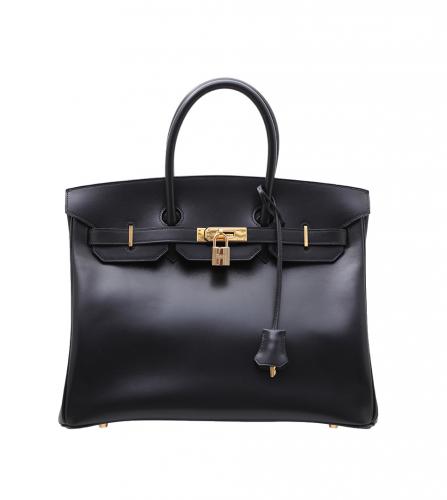 エルメス ヴィンテージ バーキン35 ボックスカーフ 黒