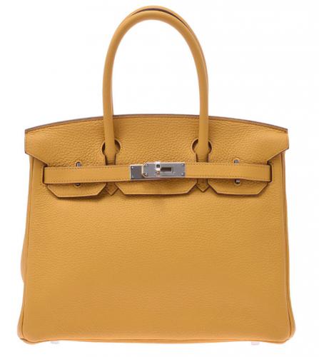 エルメス　バーキン　30 トリヨン  クレマンス　ジョーヌアンブル