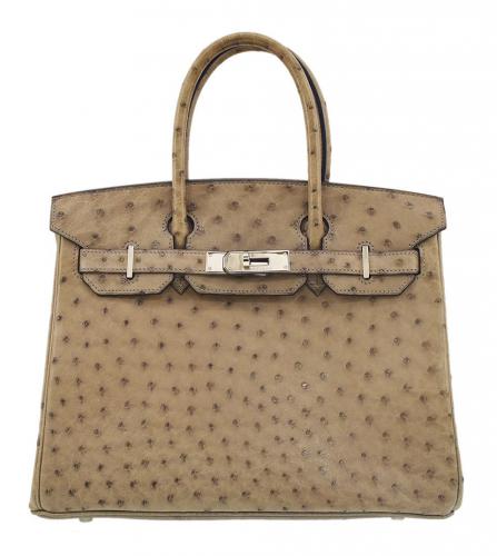 エルメス　バーキン　セリエ　30 オーストリッチ　ベージュ