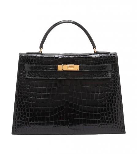 エルメス　ケリー　32　ポロサス　ブラック