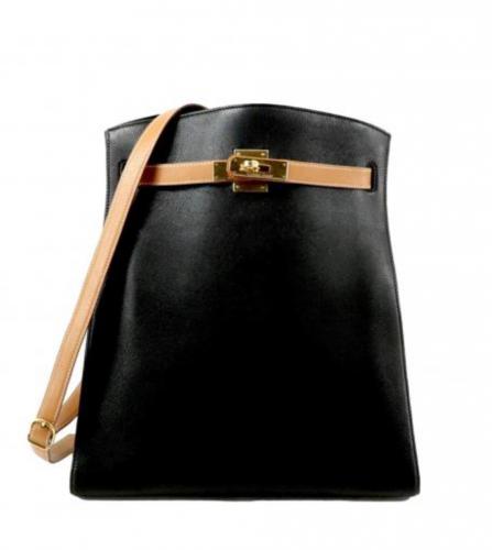 エルメス　ケリースポーツ　GM　ガリバー　ブラック　ゴールド