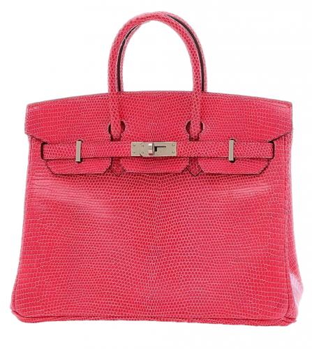 エルメス バーキン　25　リザード　ローズエクストリーム