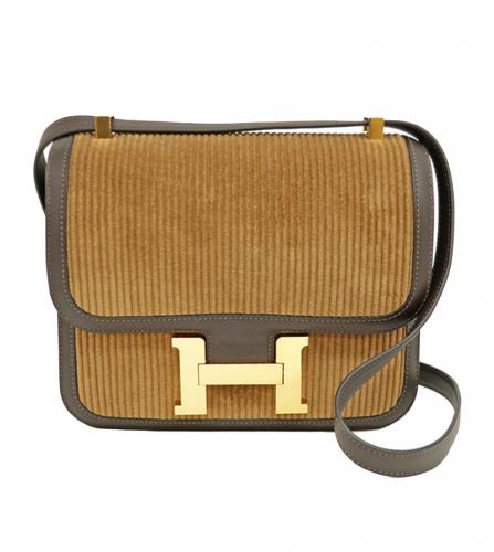 エルメス　コンスタンス　スイフト　コーデュロイ　ブラウン